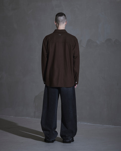 Army Overshirt - Cappuccino Brown