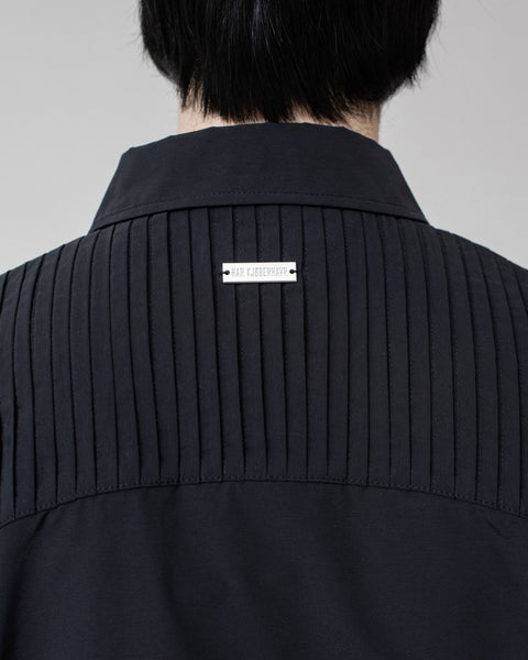 Pleated Detail Shirt - Black