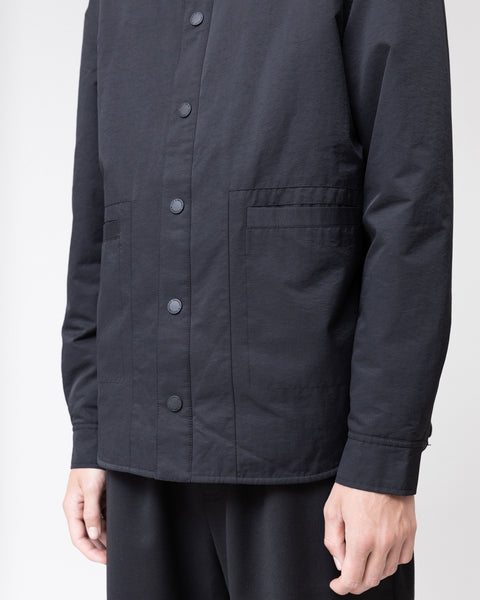 Oversized Padded Overshirt - Black