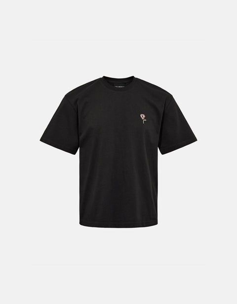 Roots Embroidery T-shirt - Black