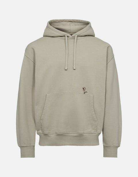 Roots Embroidery Hoodie - Sand