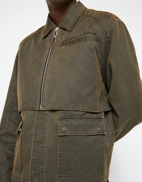 Washed Layered Boxy Jacket - Dirty Tint