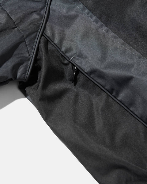 Panelled Track Jacket - Anthracite Black