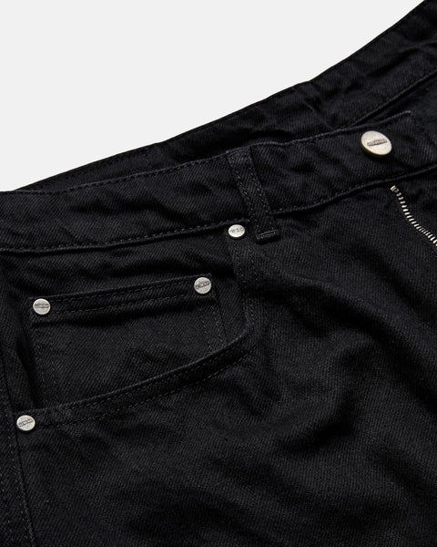 Baggy Denim Jeans - Black Tint