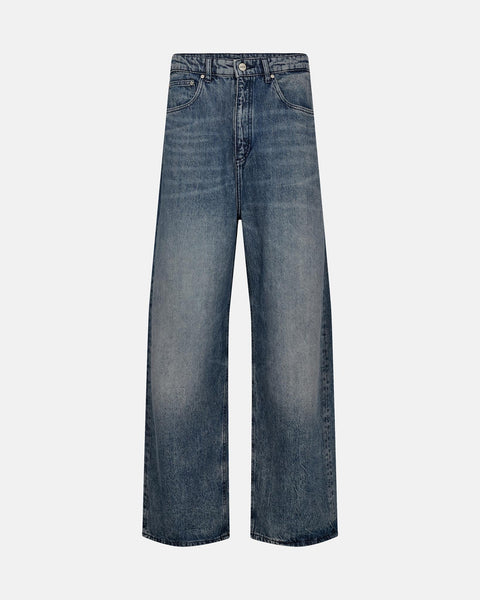 Baggy Denim Jeans - Dirty Blue