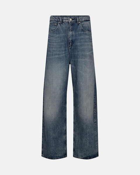 Baggy Denim Jeans - Dirty Blue – Han Kjøbenhavn