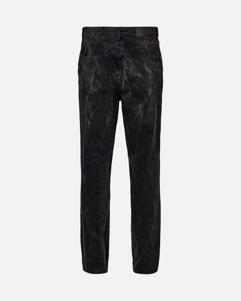 Relaxed Denim Jeans - Black Vein