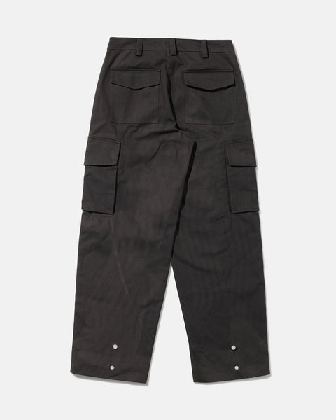 Cotton Cargo Trousers - Dark Brown