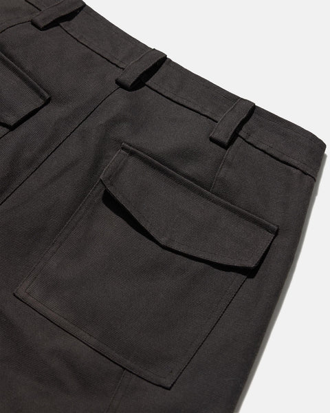 Cotton Cargo Trousers - Dark Brown