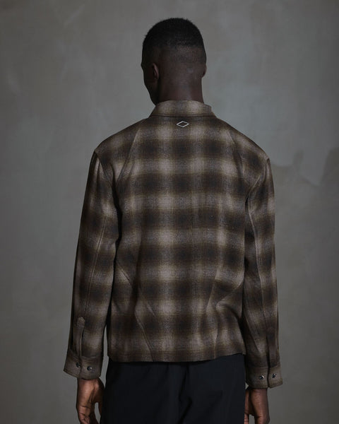 Relaxed Checked Shirt LS - Black