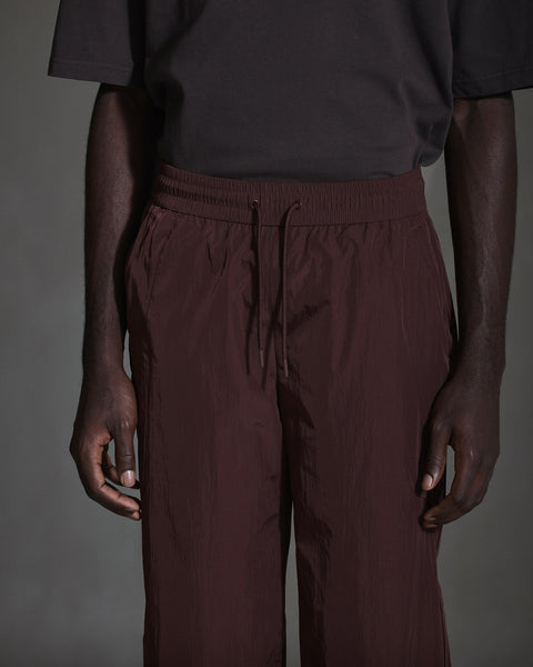 Relaxed Track Trousers - Burgundy