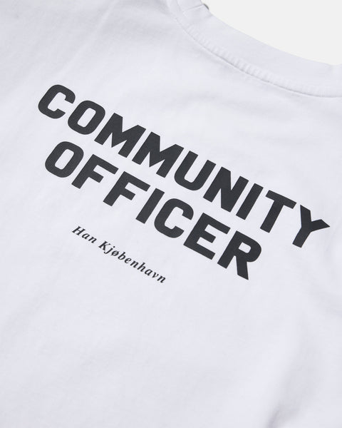 Officer Printed Tank Top - Optic White