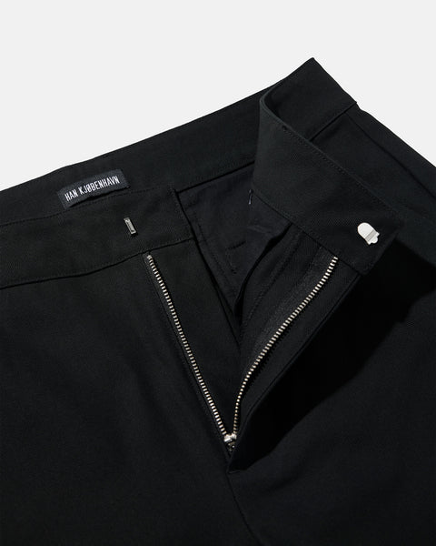 Straight Leg Trousers - Anthracite Black