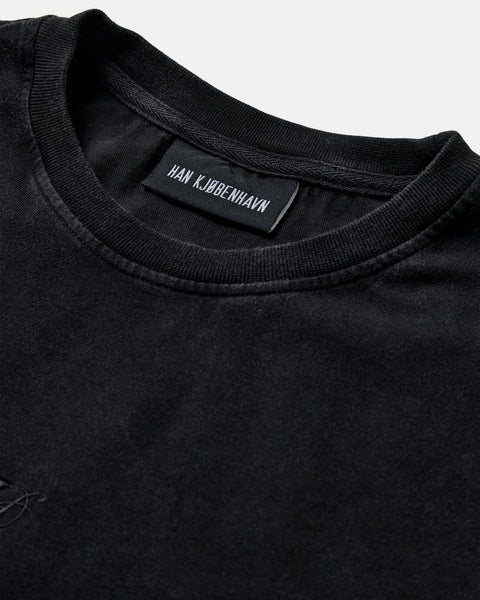 H Oversized T-shirt - Anthracite Black