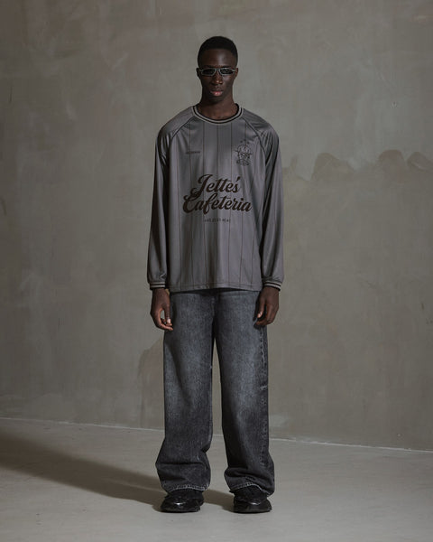 Logo Football LS Tee - Mist Grey