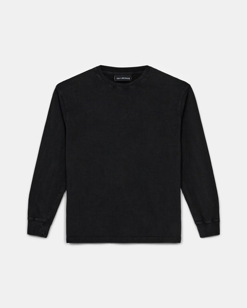 H Oversized Long Sleeve T-shirt - Anthracite Black