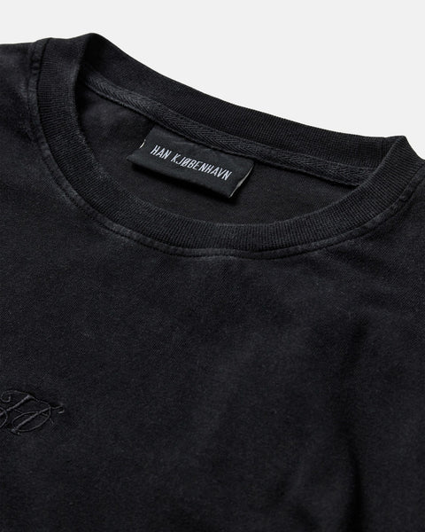 H Oversized Long Sleeve T-shirt - Anthracite Black