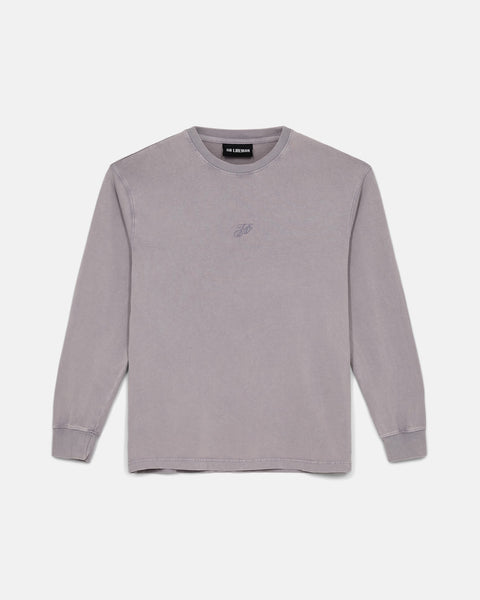 H Oversized Long Sleeve T-shirt - Lavender