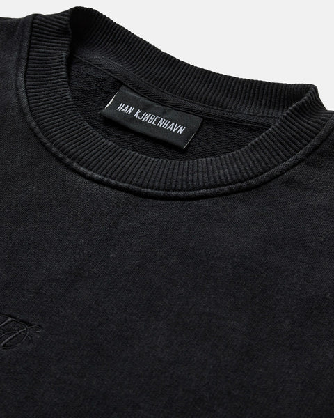 H Oversized Crewneck - Anthracite Black