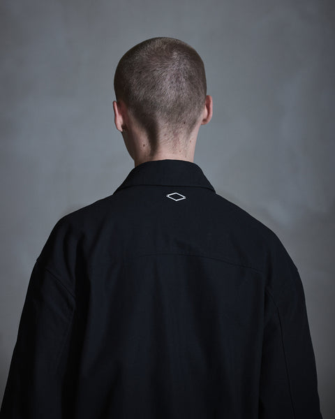 Ribbed Detail Jacket - Black