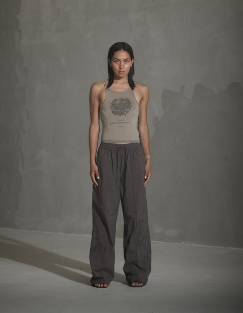 Straight-leg Track Pants - Coffe Brown