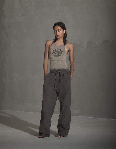 Straight-leg Track Pants - Coffe Brown