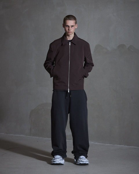 Technical Boxy Jacket - Dark Brown