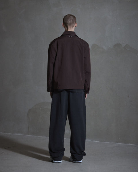 Technical Boxy Jacket - Dark Brown
