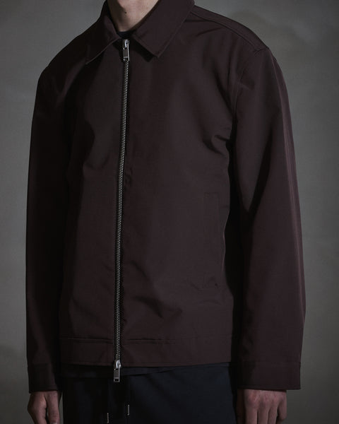 Technical Boxy Jacket - Dark Brown