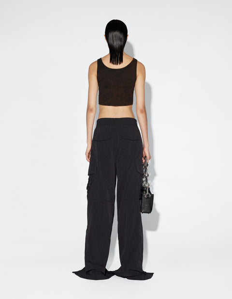 Wide-leg Track Trousers - Black