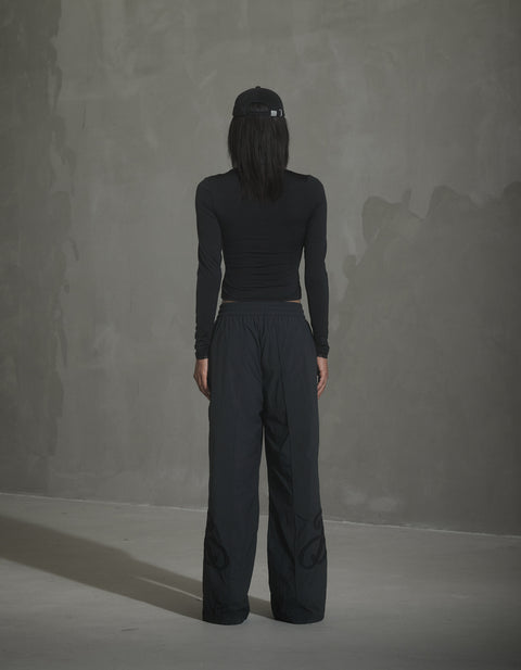 Straight-leg Track Pants - Anthracite Black