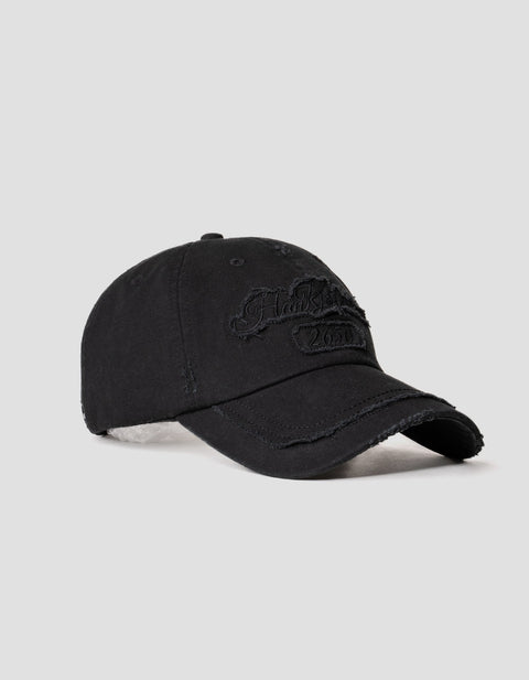 Distressed 2650 Ripped Cap - Black