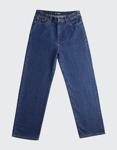 Second Life Cropped Jeans / 27 - Medium Blue