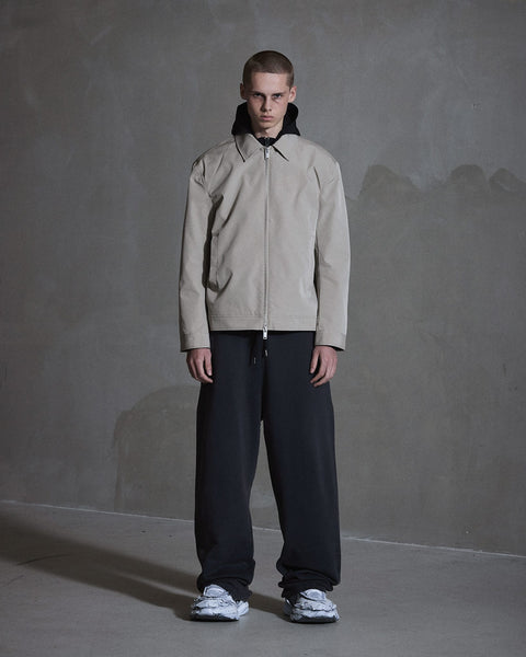 Technical Boxy Jacket - Stone Grey
