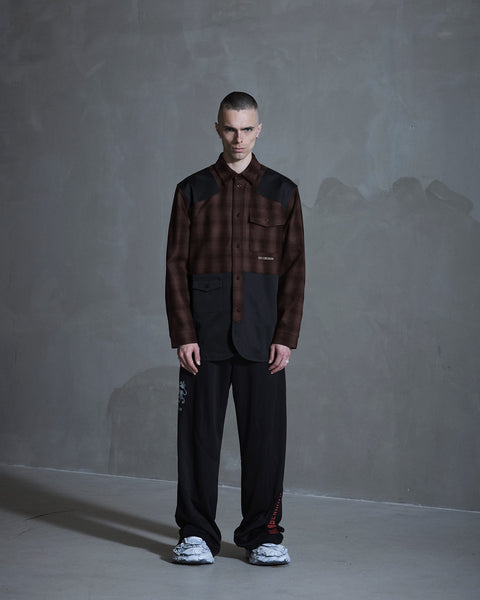 Patch Army Shirt - Dark Brown