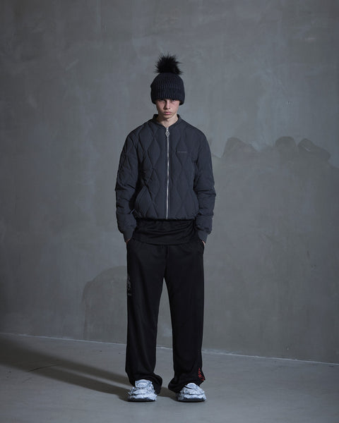 Diamond Padded Jacket - Smoke Grey