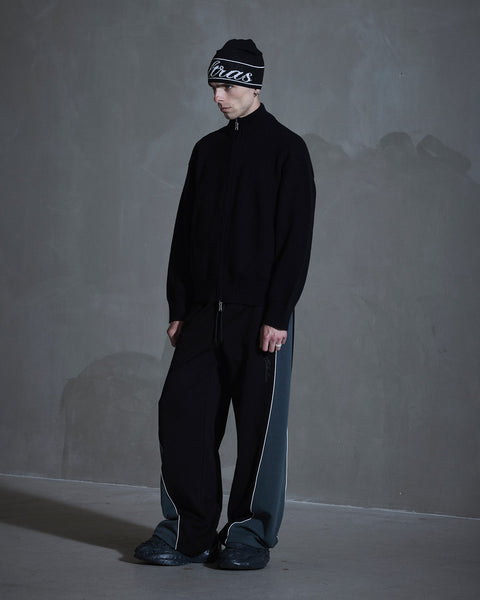 Diamond Knit Cardigan - Black