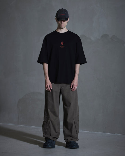 Diamond Loose Tee - Black