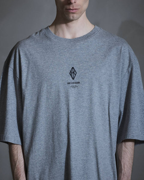 Diamond Loose Tee - Grey Melange