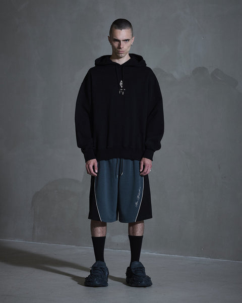 Diamond Loose Hoodie - Black/White