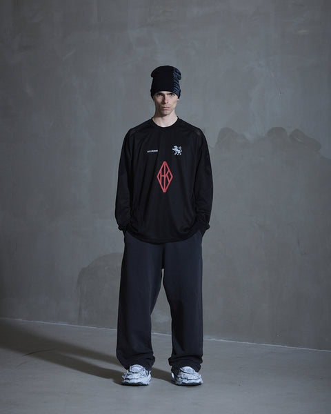 Diamond Football Long Sleeve - Black