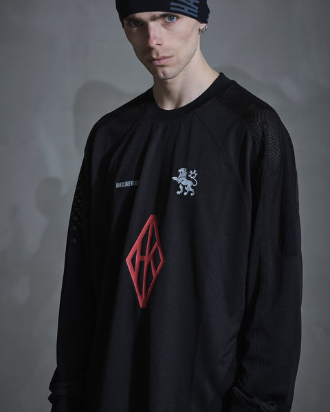 Diamond Football Long Sleeve - Black