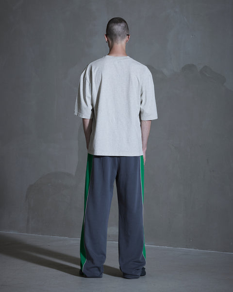 HK Swan Oversized Tee - Light Grey Melange