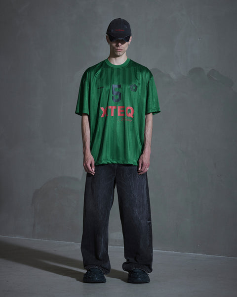 Printed Football Tee - Vibrant Green