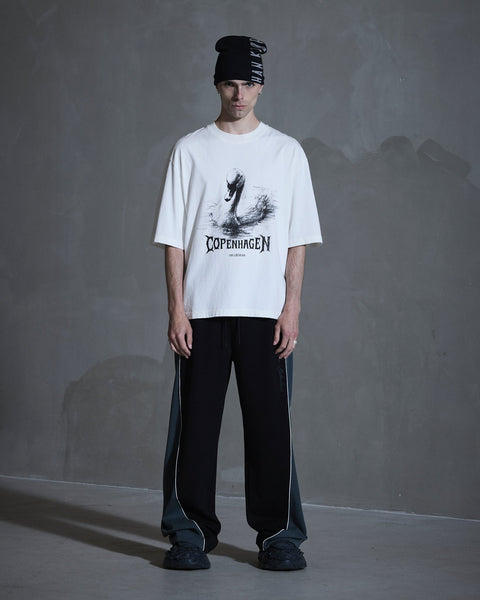HK Swan Oversized Tee - Off White
