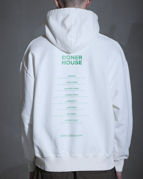 Döner House Oversized Hoodie - Off White