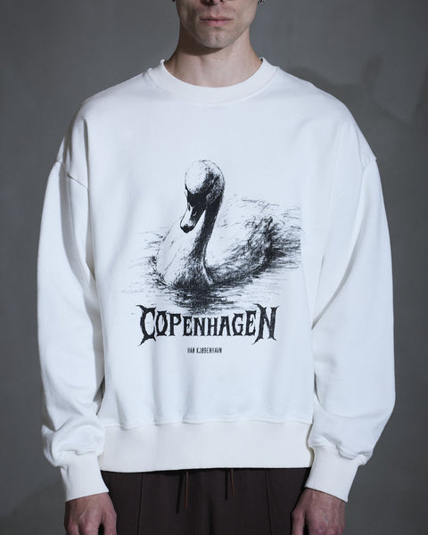 HK Swan Oversized Crewneck - Off White