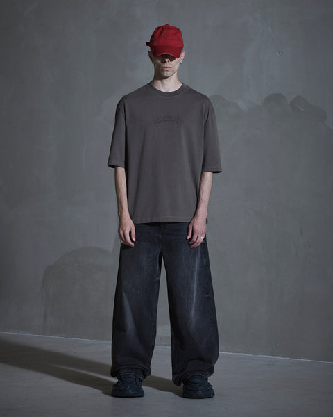 Love Corp Oversized Tee - Dusty Brown