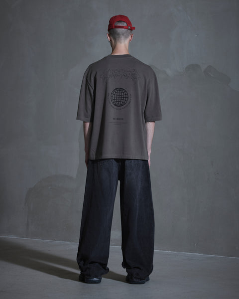 Love Corp Oversized Tee - Dusty Brown