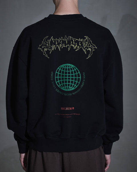 Love Corp Oversized Crewneck - Black